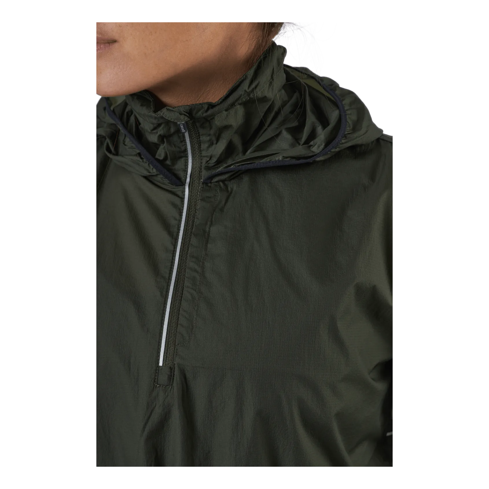 Casall Windbreaker Anorak Forest Green