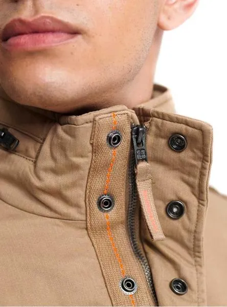 cazadora superdry roockie beige para hombre