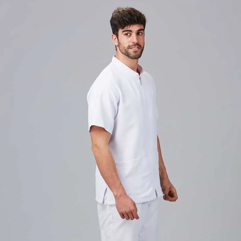CHAQUETA LABORAL DE MICROFIBRA MALLORCA BLANCA  GARY'S
