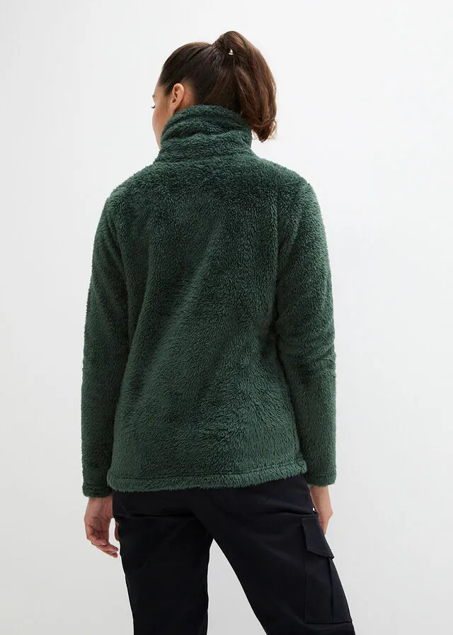 Chaqueta polar verde sombra