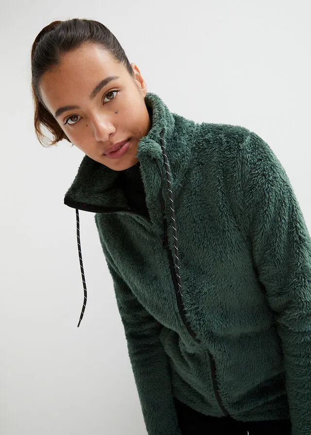 Chaqueta polar verde sombra