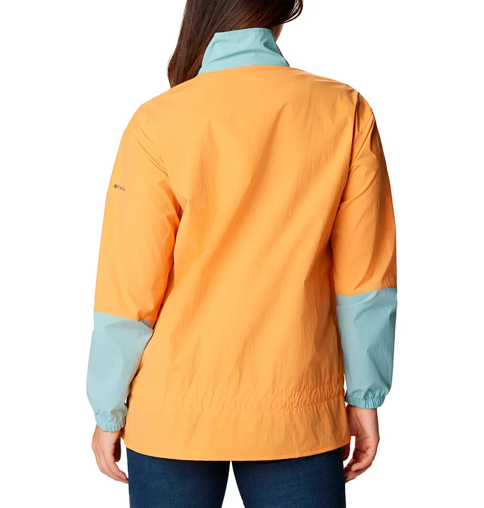 columbia BOUNDLESS TREK ANORAK Sunset Peach, Aqua