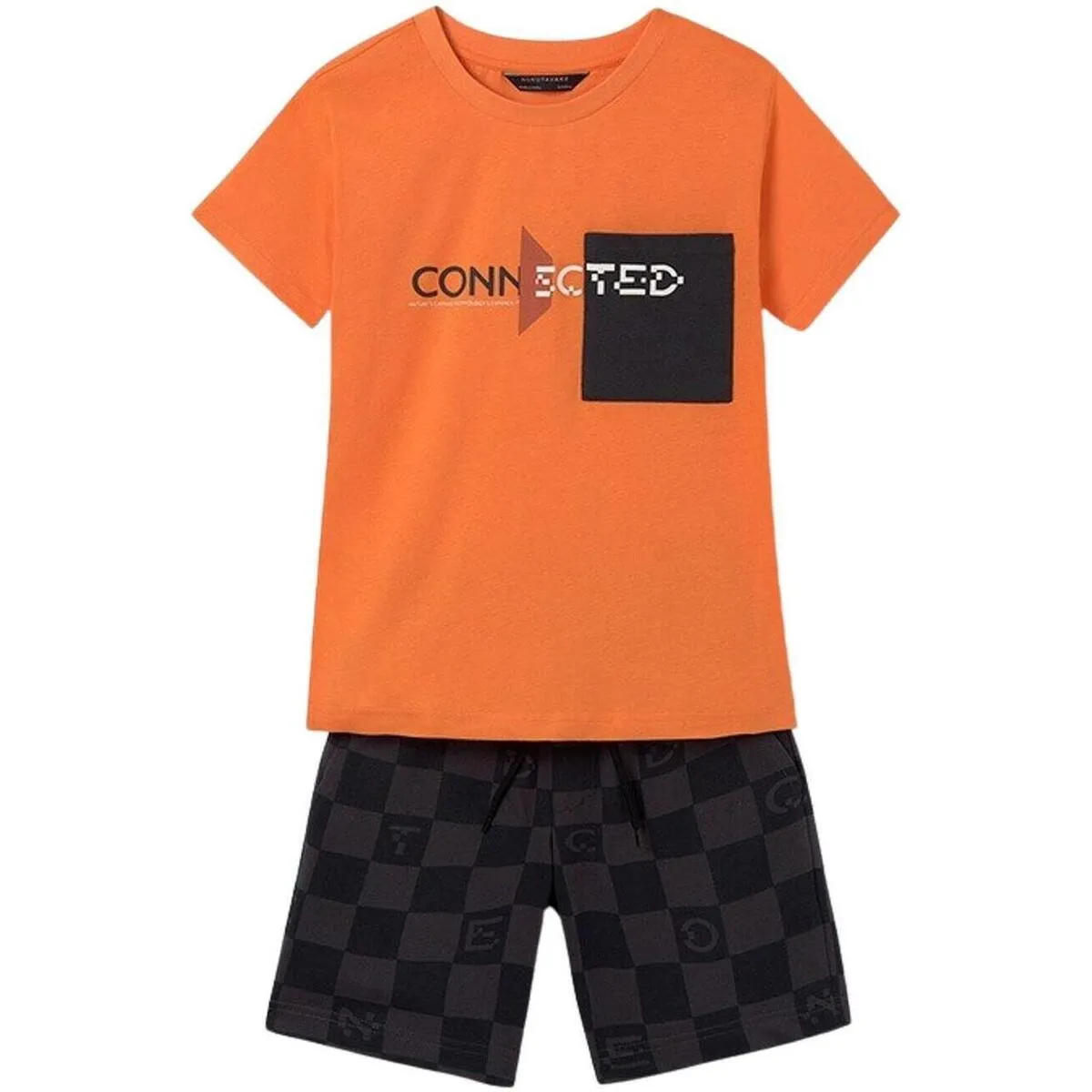 Conj. punto bermuda estampada