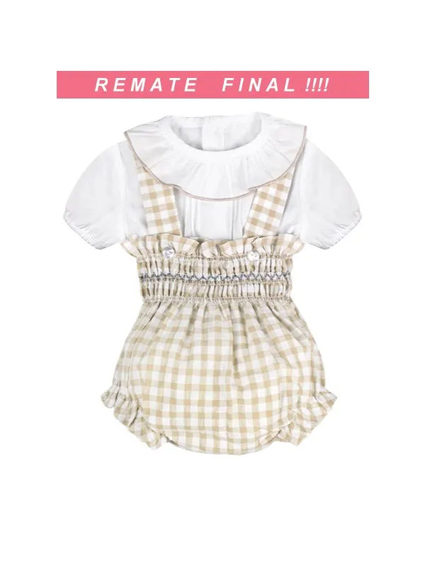 Conjunto bebé smock dos piezas