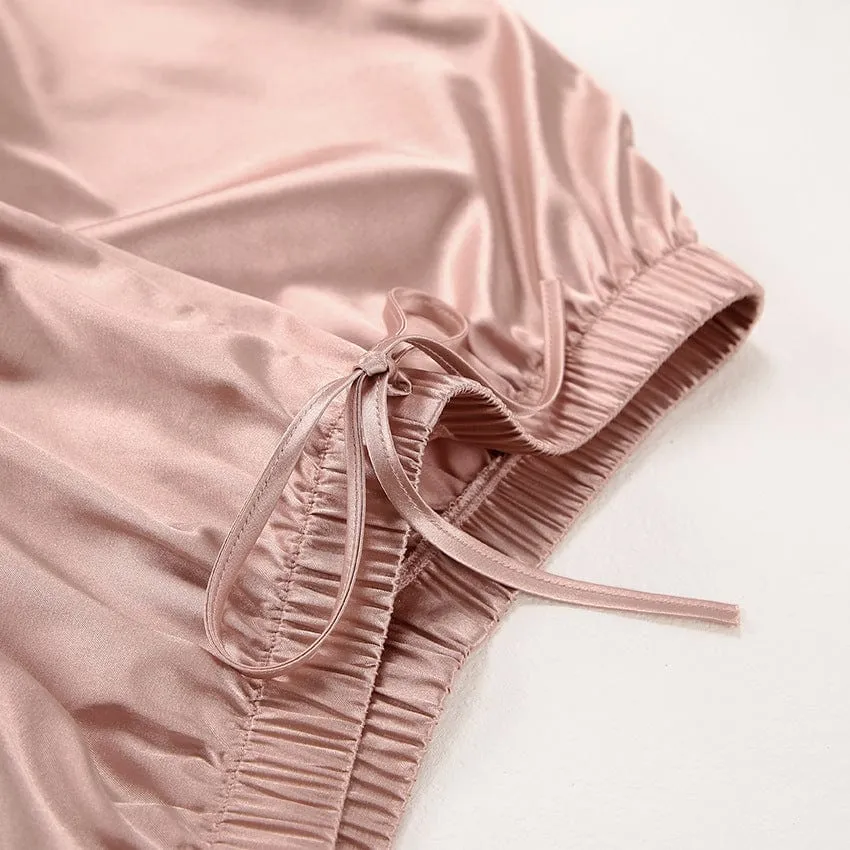 Conjunto de ropa de noche con manga larga