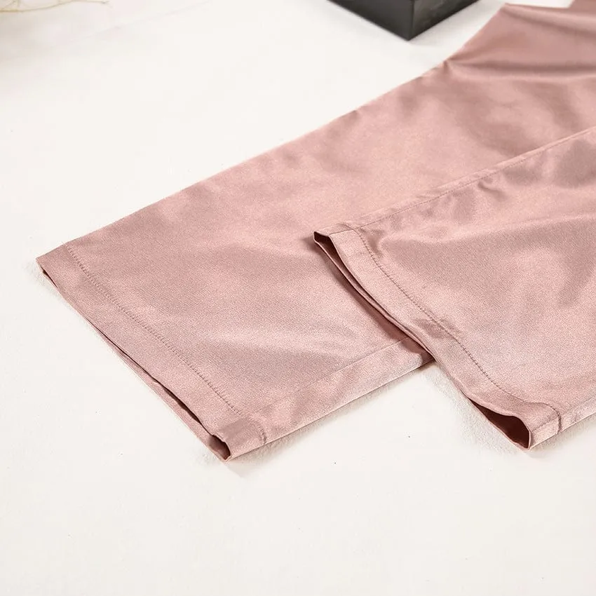 Conjunto de ropa de noche con manga larga