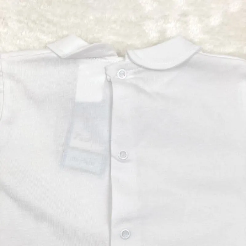 Conjunto tejido bebe puntillas