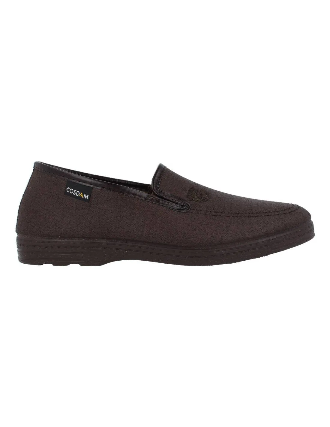 COSDAM  ZAPATILLA CERRADA HOMBRE ELáSTICOS MARRóN