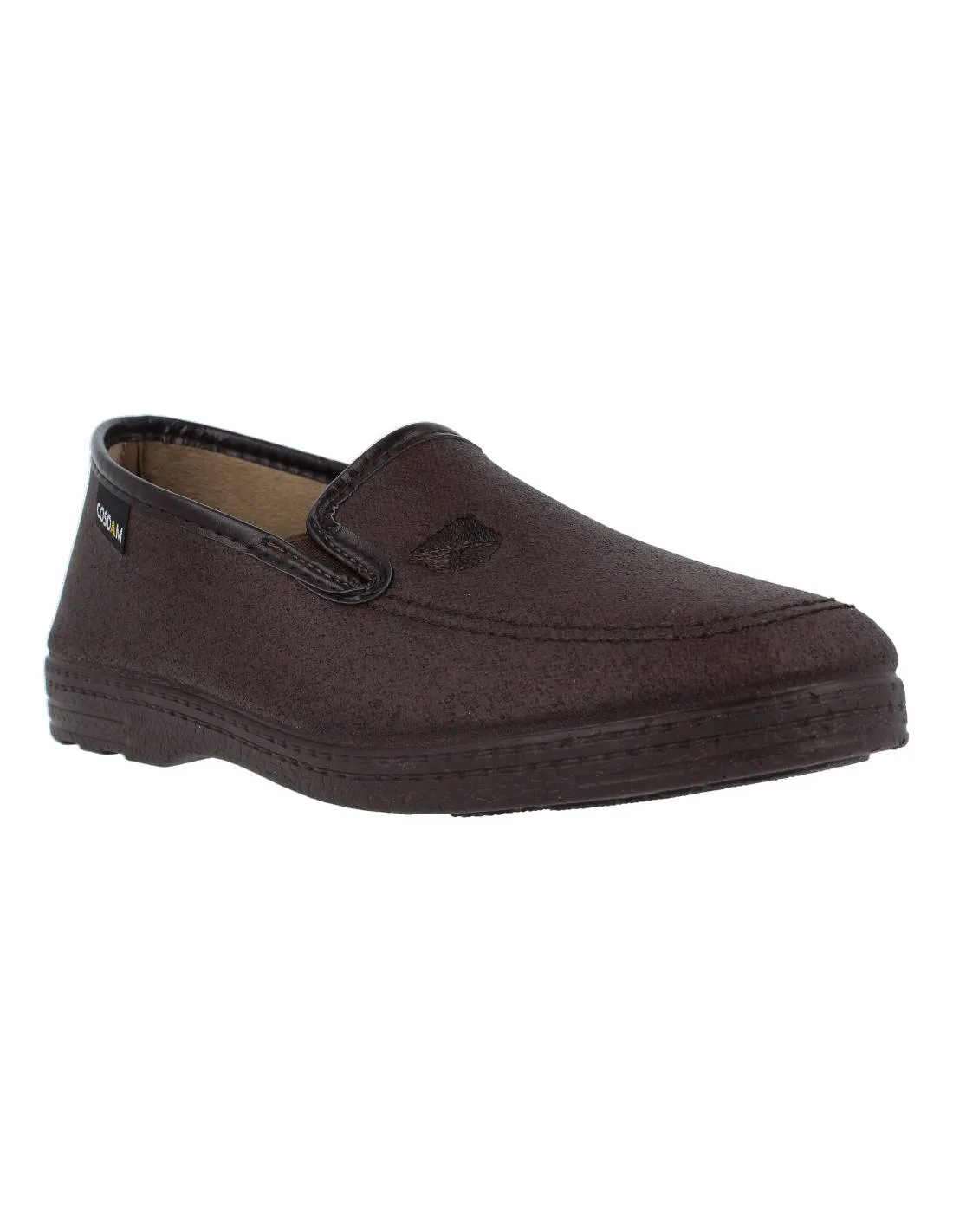 COSDAM  ZAPATILLA CERRADA HOMBRE ELáSTICOS MARRóN