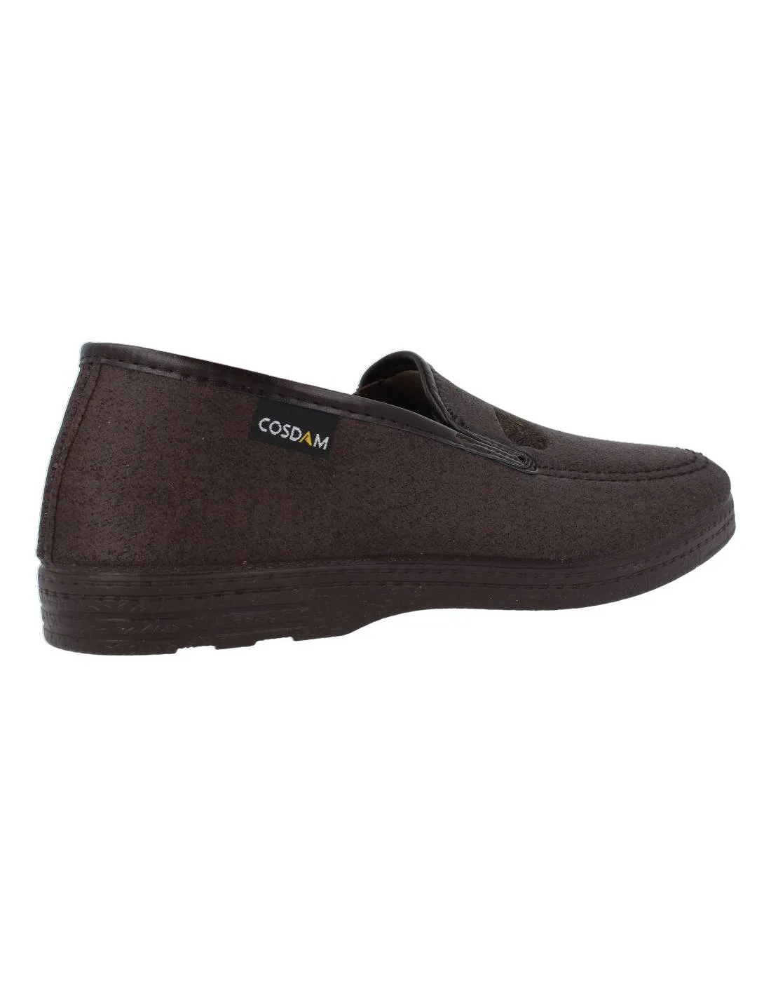 COSDAM  ZAPATILLA CERRADA HOMBRE ELáSTICOS MARRóN