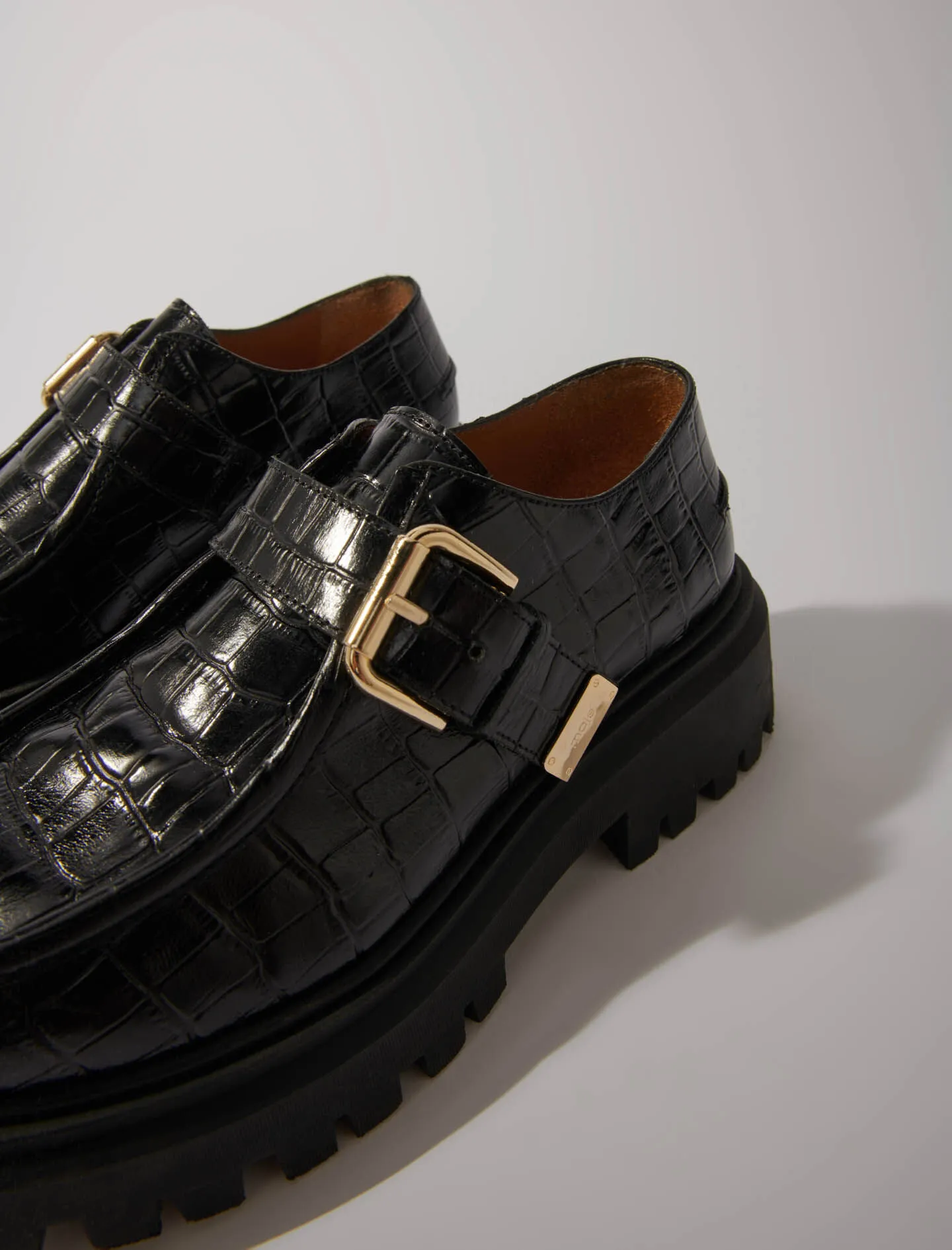 Derby chunky de piel