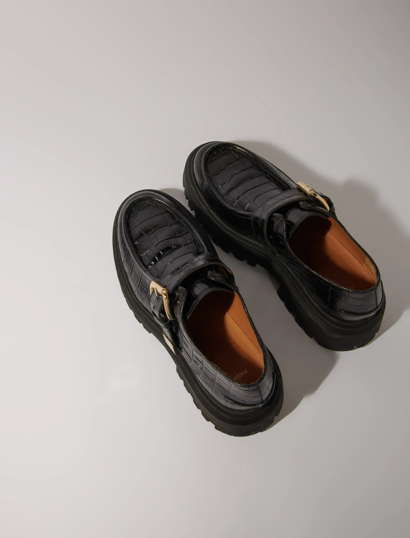 Derby chunky de piel