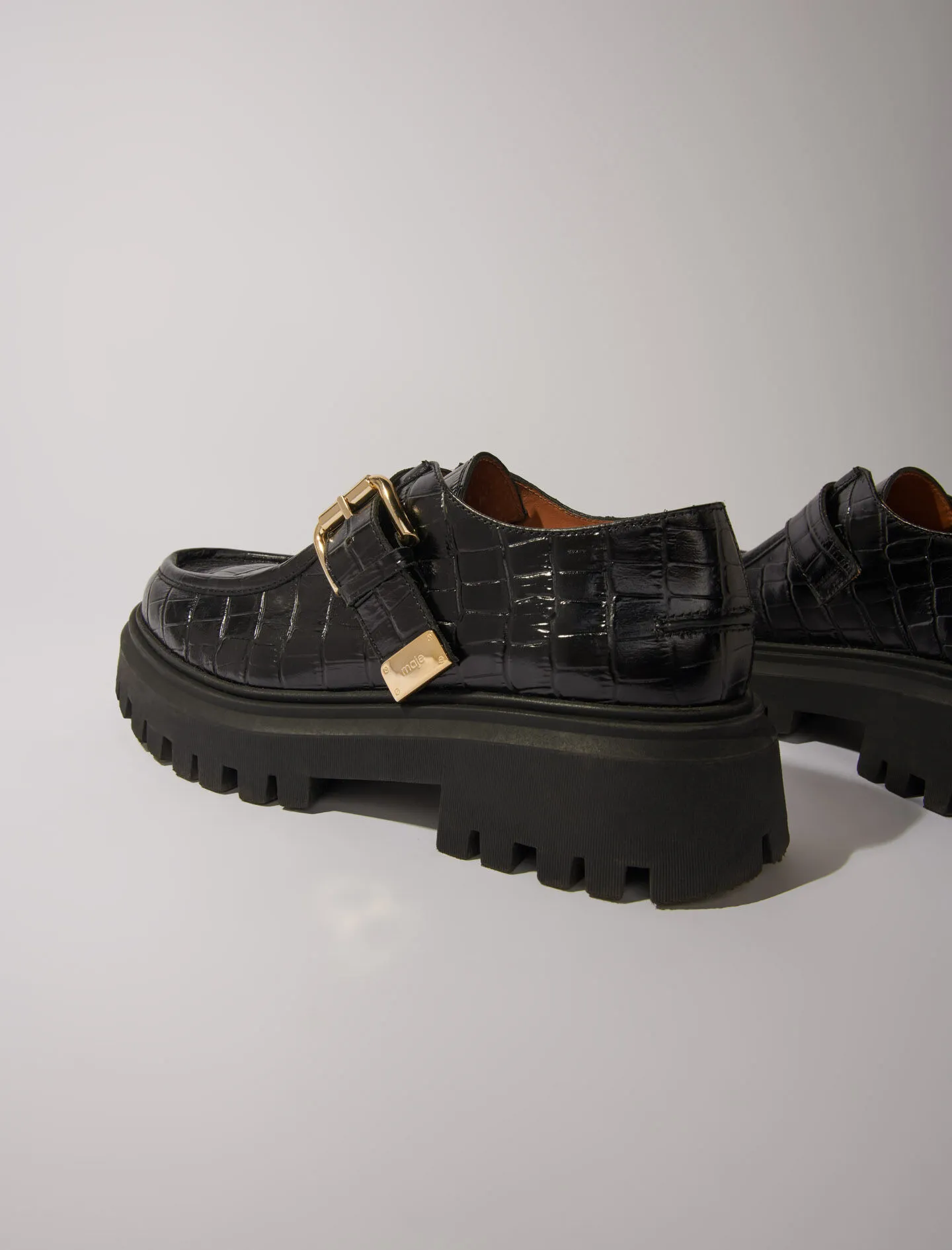 Derby chunky de piel