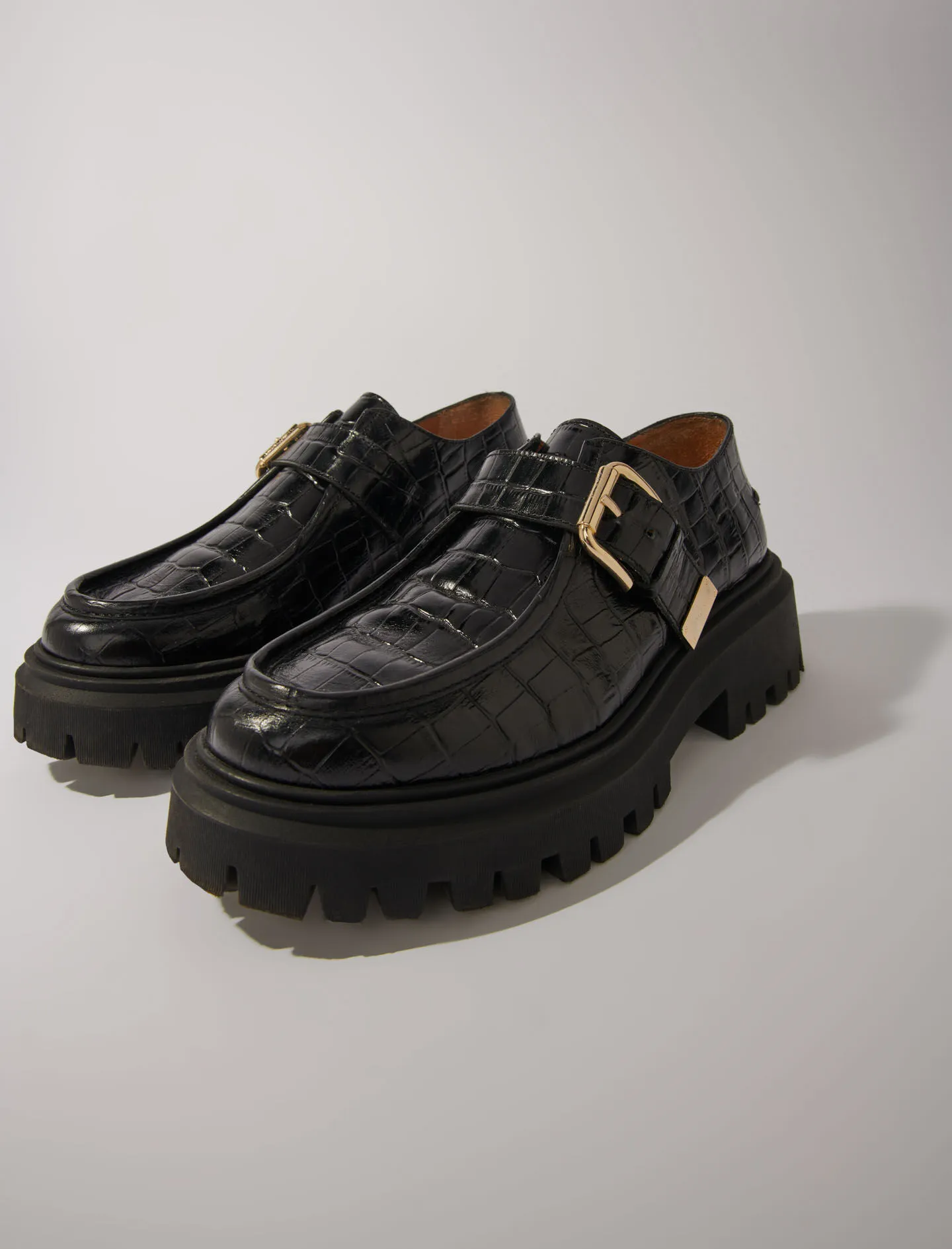 Derby chunky de piel