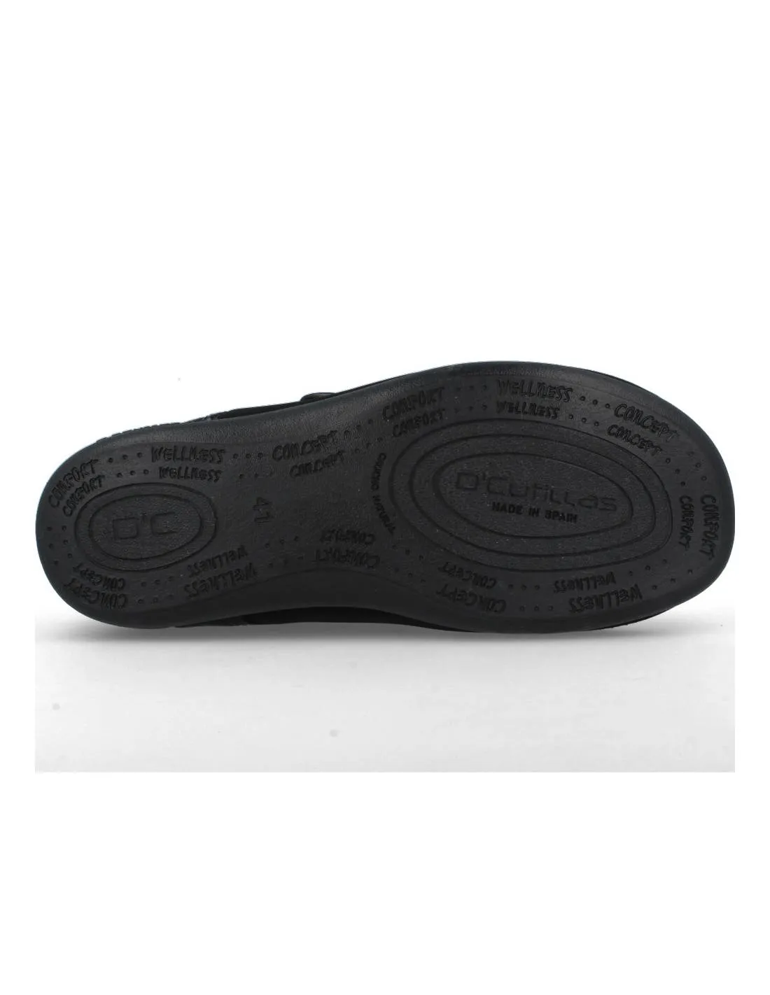 DOCTOR CUTILLAS  ZAPATILLAS COMBINADA VELCRO NEGRO