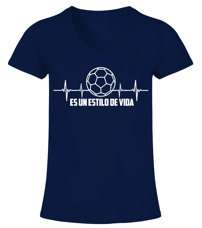 Es un estilo de vida balonmano Camiseta cuello pico Mujer