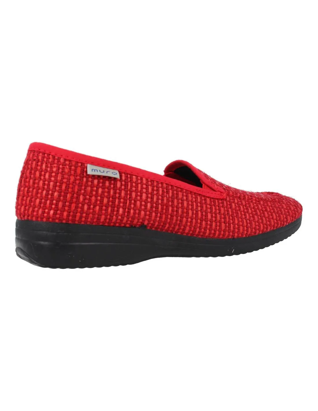 GARRIDO MURO  MOCASíN RAFIA ROJO