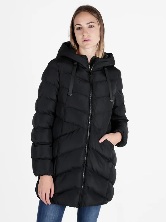 Geox ANYLLA LONG PARK Anorak acolchado de mujer con capucha y cremallera