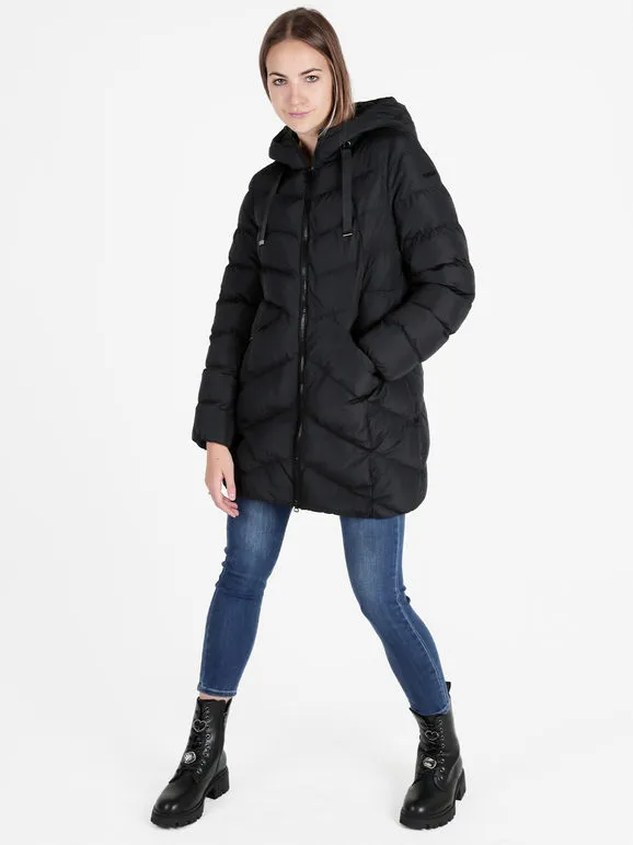 Geox ANYLLA LONG PARK Anorak acolchado de mujer con capucha y cremallera