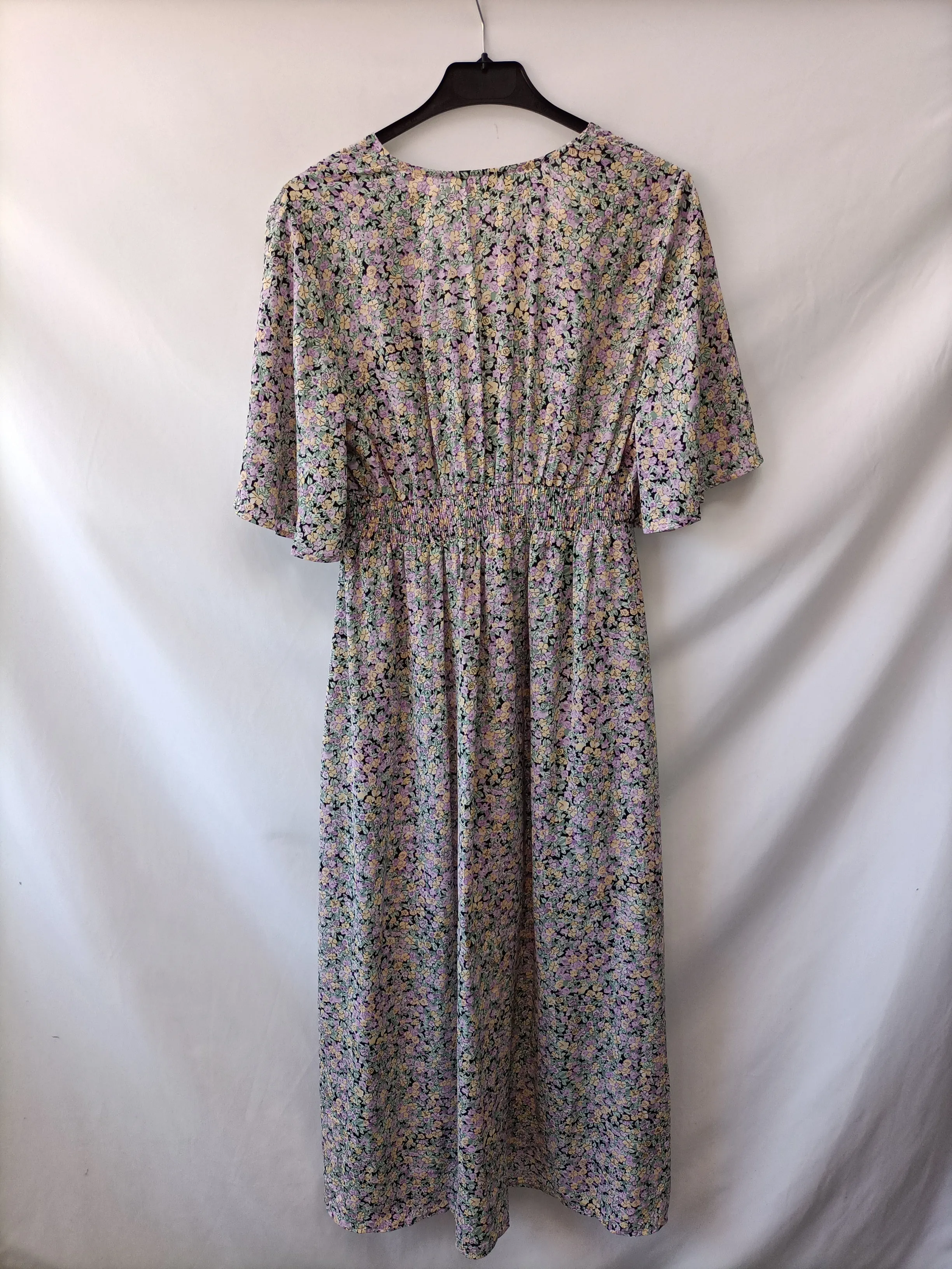 HAMAIKA.Vestido midi flores T.S