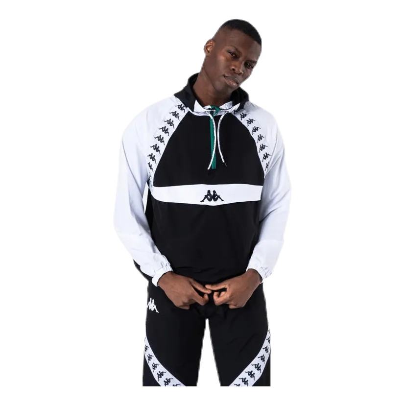 Kappa Anorak Auth Bakit White/Black