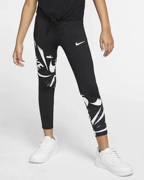 malla nike logo negro niña