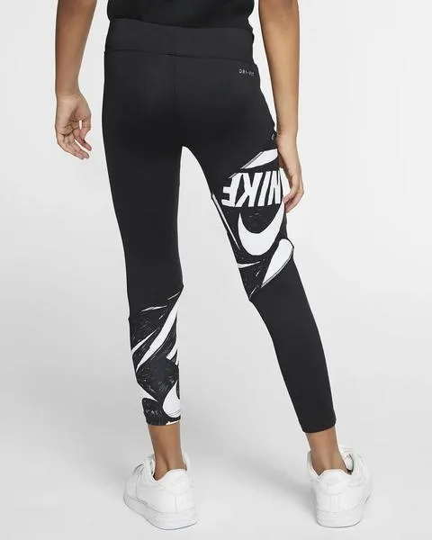 malla nike logo negro niña