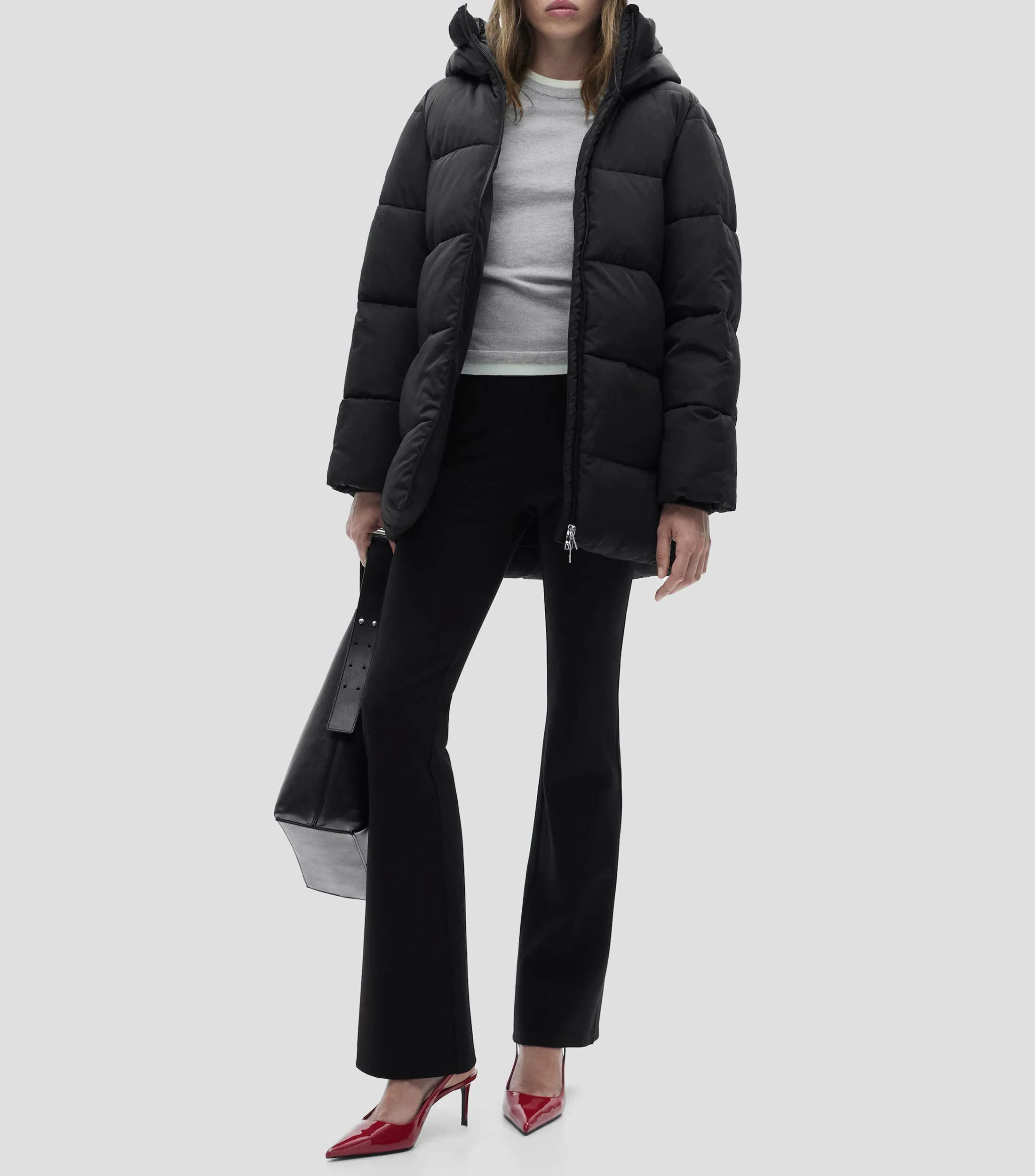 Mango Chamarra Anorak acolchada con capucha Mujer