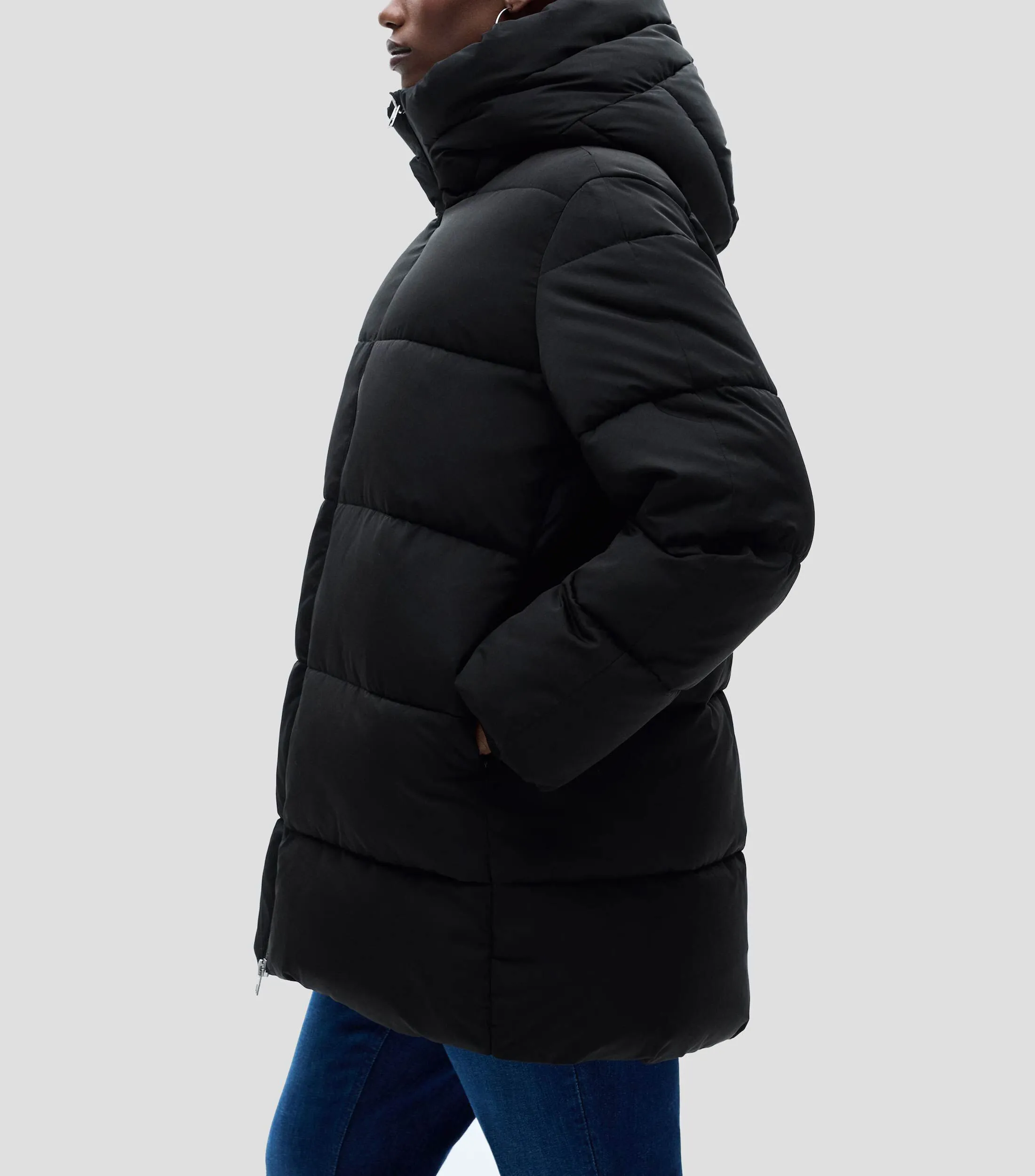 Mango Chamarra Anorak acolchada con capucha Mujer