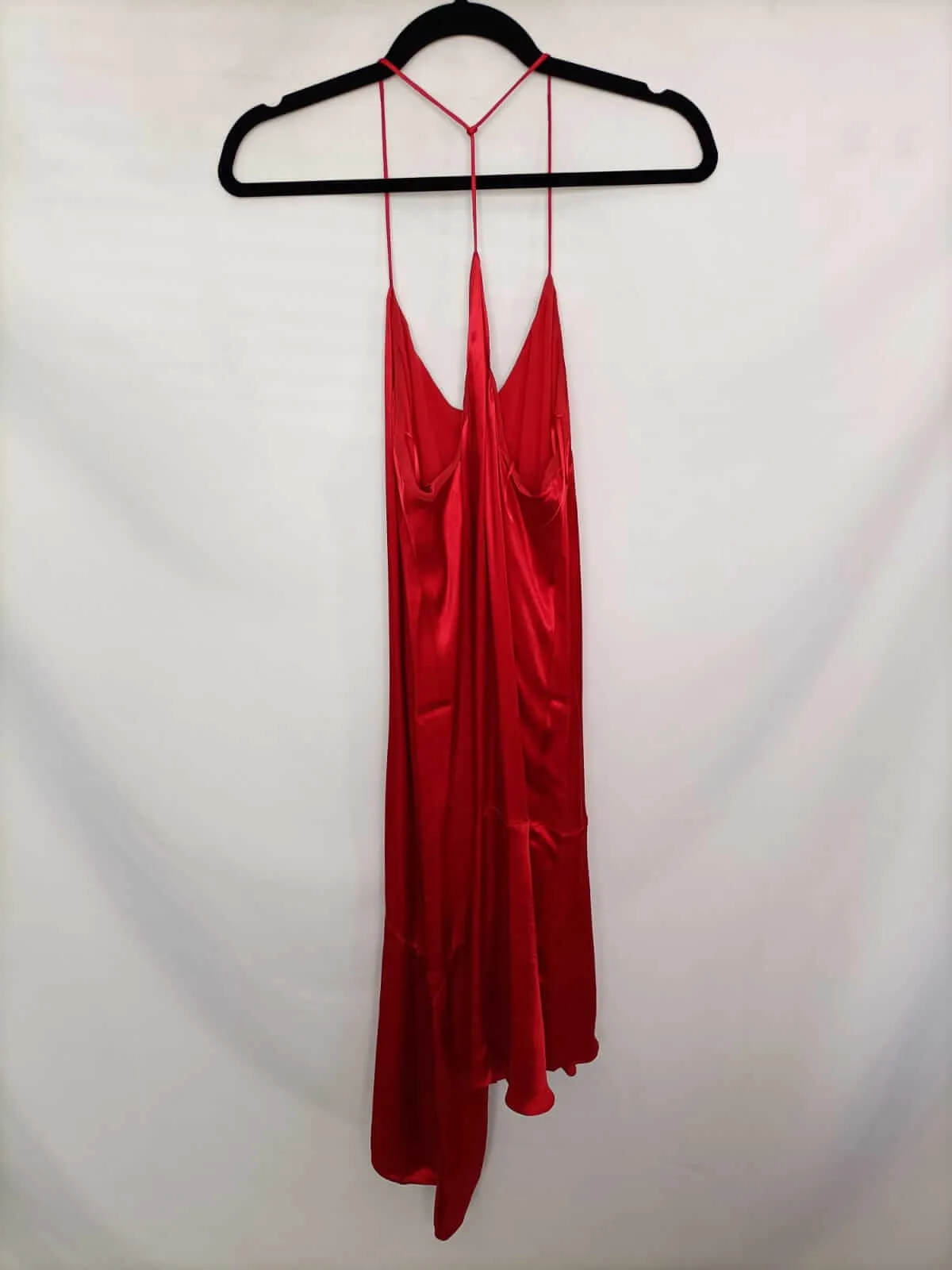MANGO.Vestido midi satinado T.s