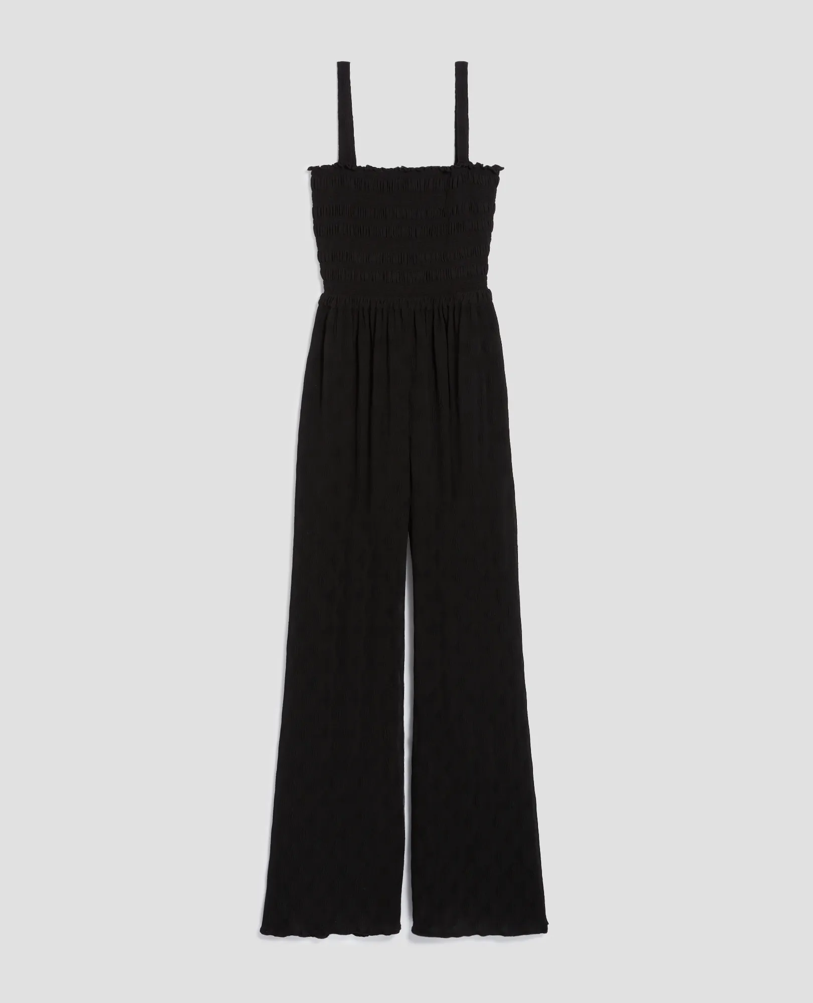 Mono largo fluido con fruncidos black beauty
