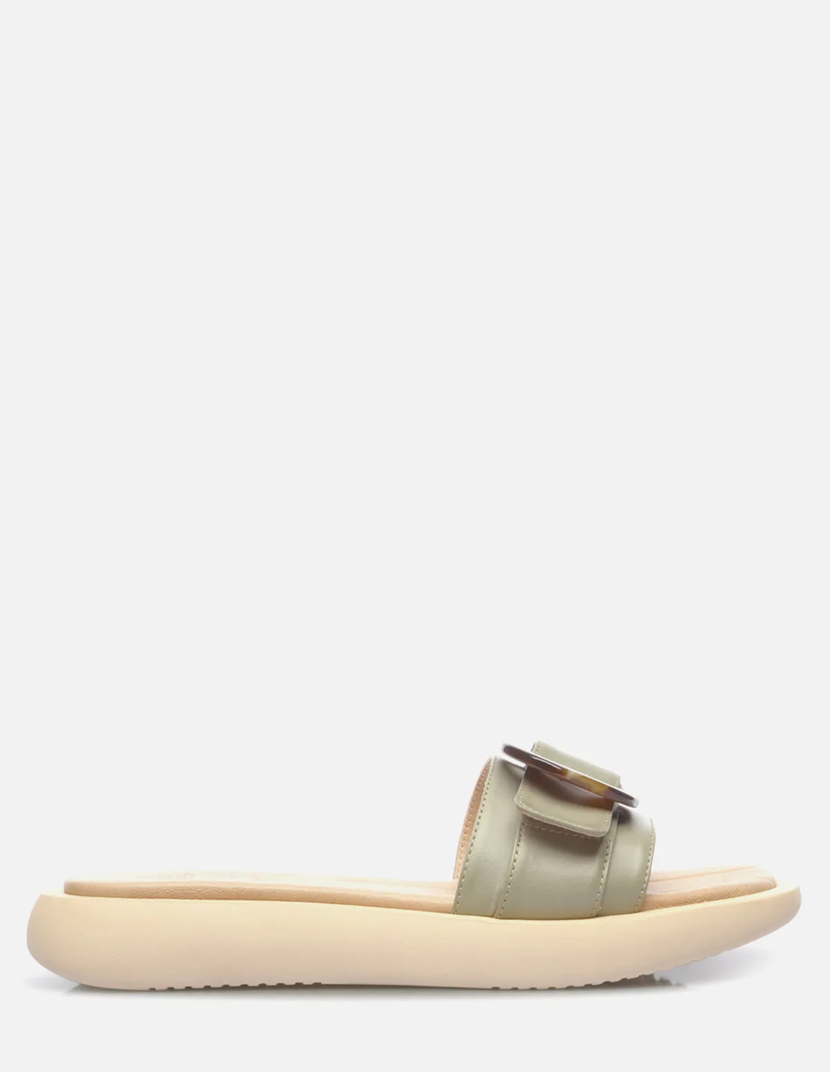 Mule en Piel con Hebilla Carey