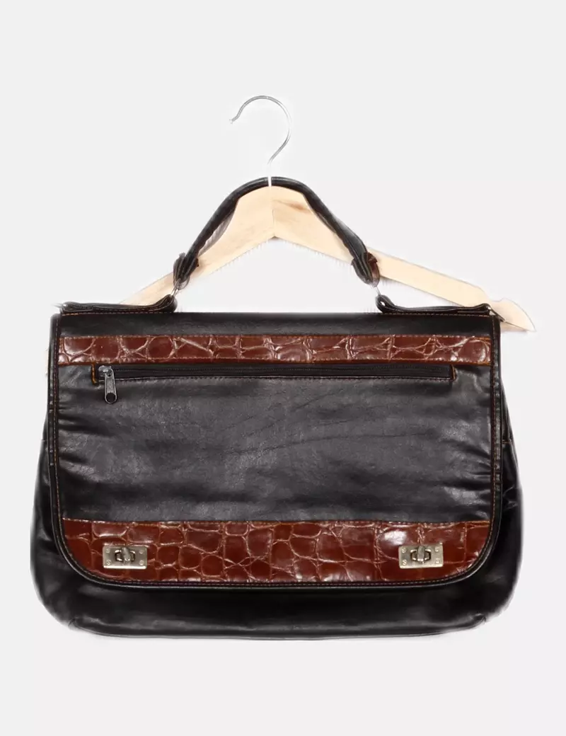 NoName Bolso bicolor combinado