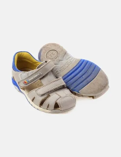 Pablosky Sandalia beige combinada belcro