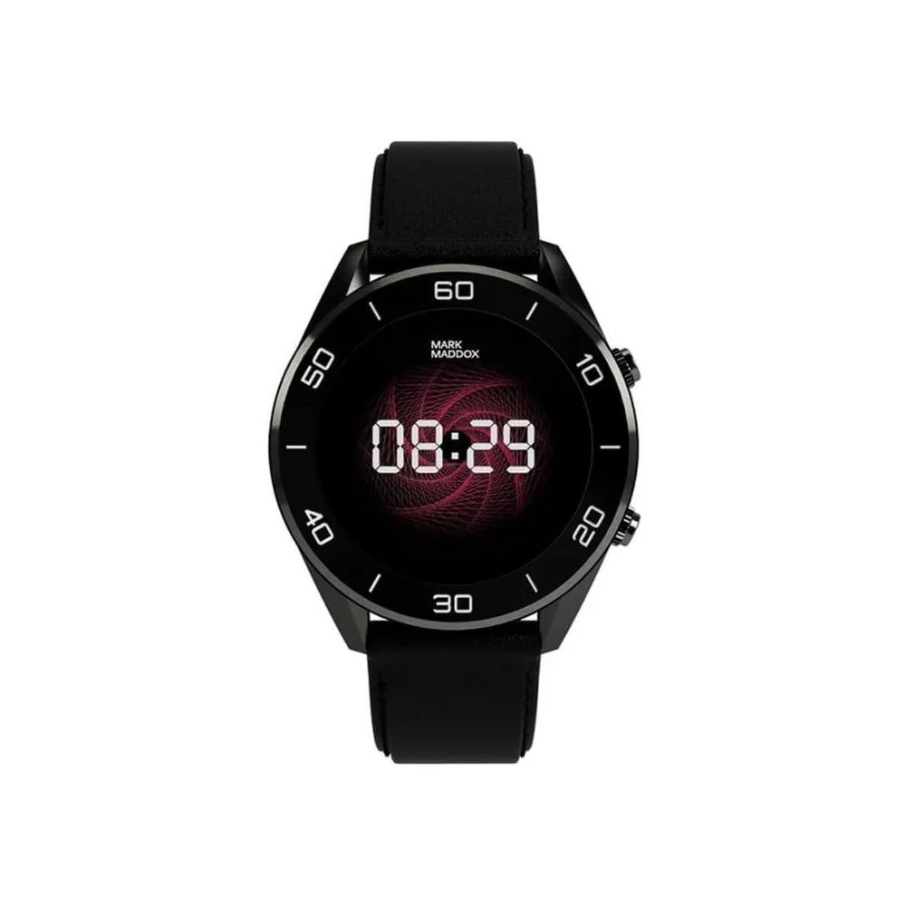 Pack Reloj Mark Maddox Smart Watch de metal e ip negro con 2 correas en negro y marron