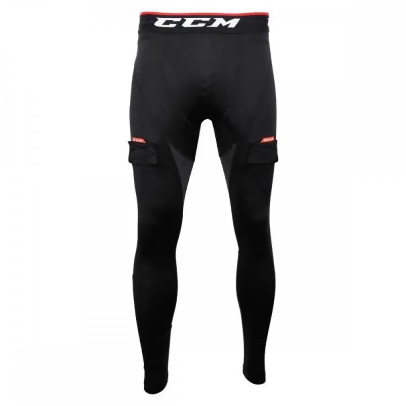 PANTALN LARGO CCM DE COMPRESIN CON COQUILLA, VELCROS Y GRIP JR.