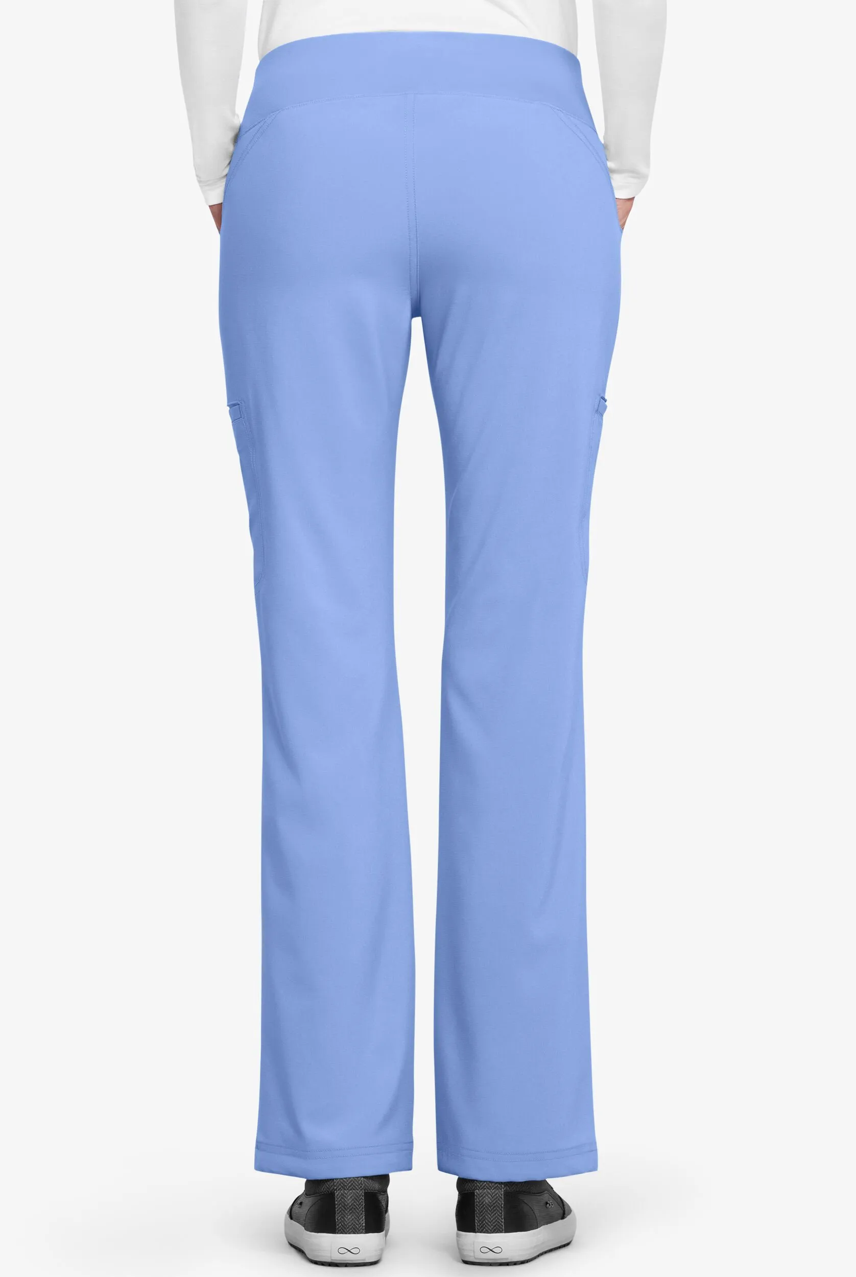 Pantalón médico Cherokee iFlex STRETCH tall estilo cargo con cintura de punto tejido para mujer