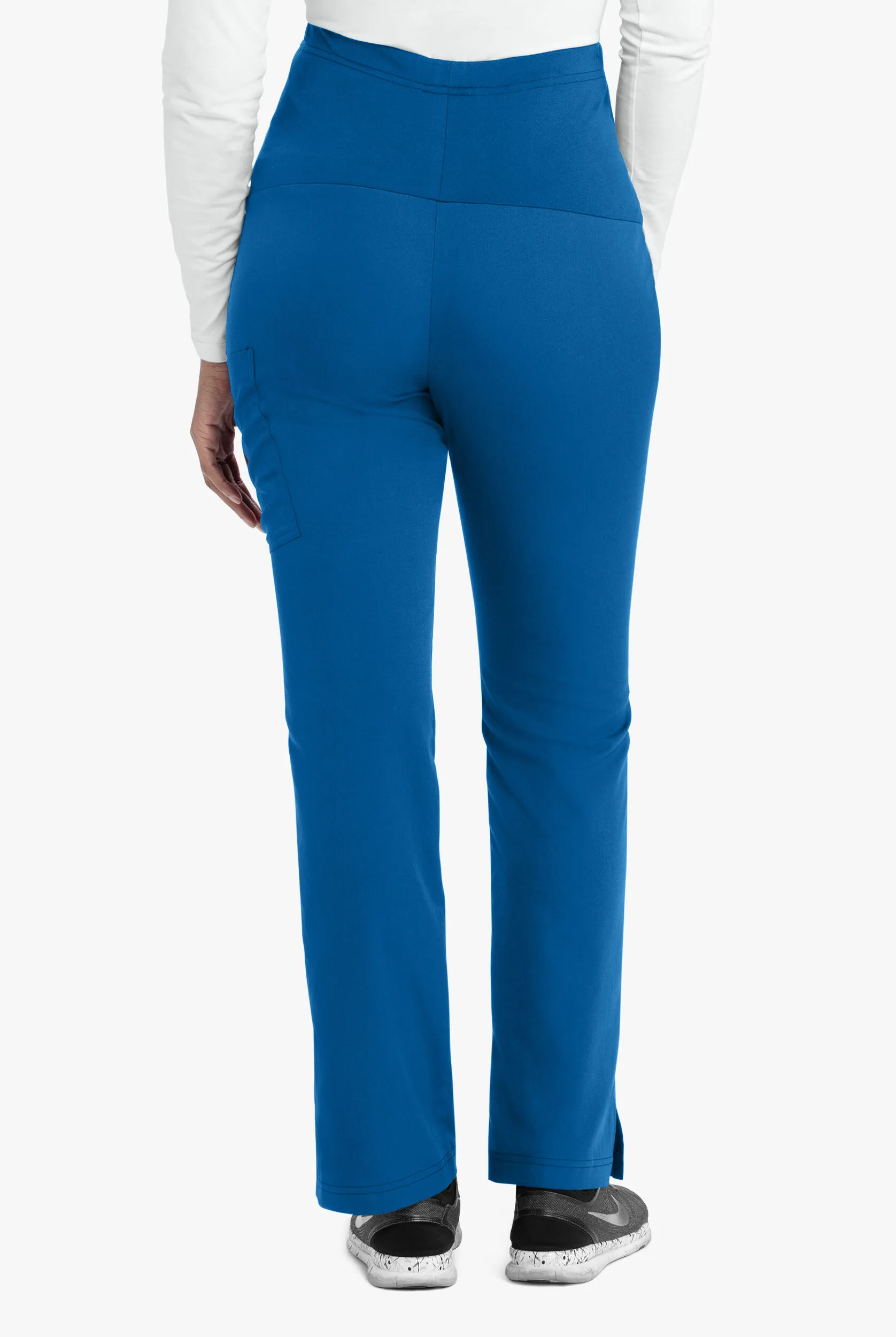 Pantalón médico de maternidad Grey's Anatomy estilo cargo con cintura tejida y 1 bolsillo para mujer