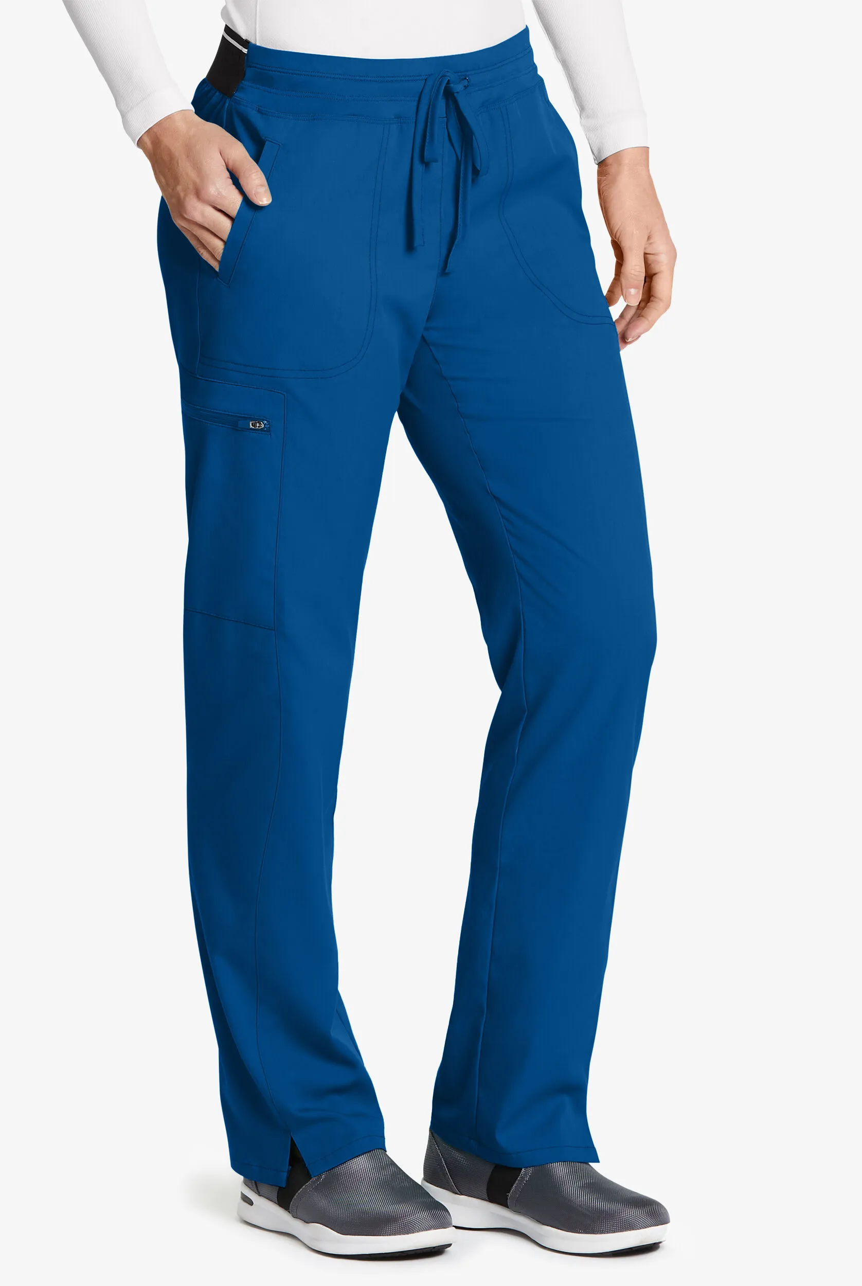 Pantalón médico Grey’s Anatomy Spandex STRETCH estilo cargo con 3 bolsillos para mujer