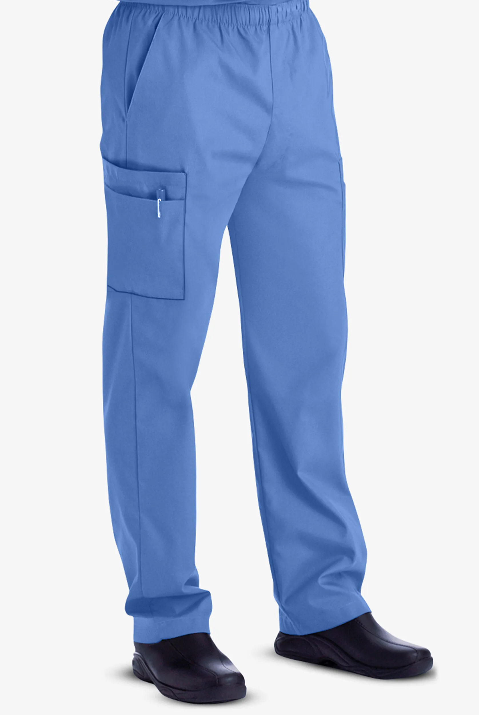Pantalón médico Landau estilo cargo con cremallera y 7 bolsillos para hombre