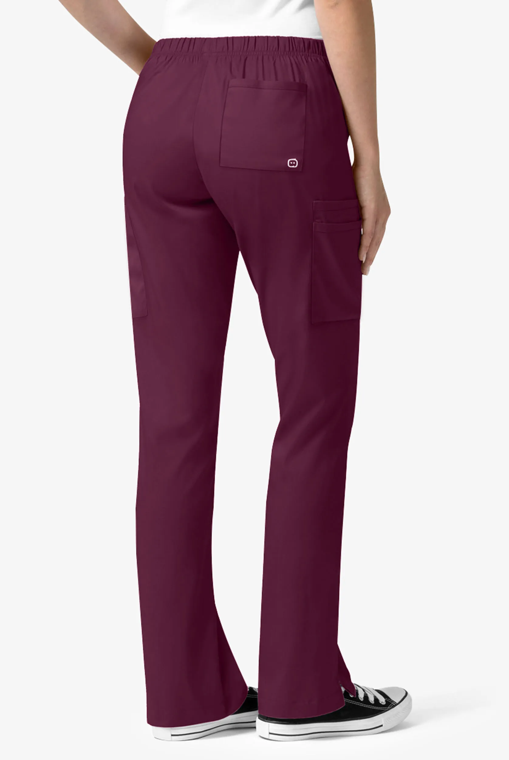 Pantalón médico WonderWink PRO estilo cargo con cordón y 6 bolsillos para mujer