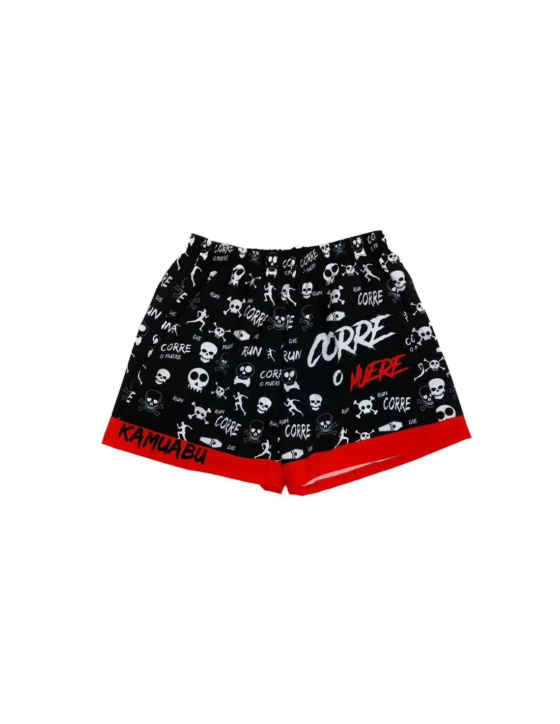 Pantalones de trail Kamuabu Corre o muere negro
