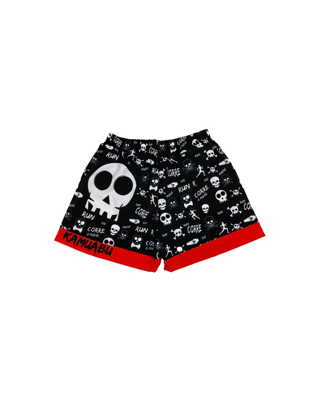 Pantalones de trail Kamuabu Corre o muere negro