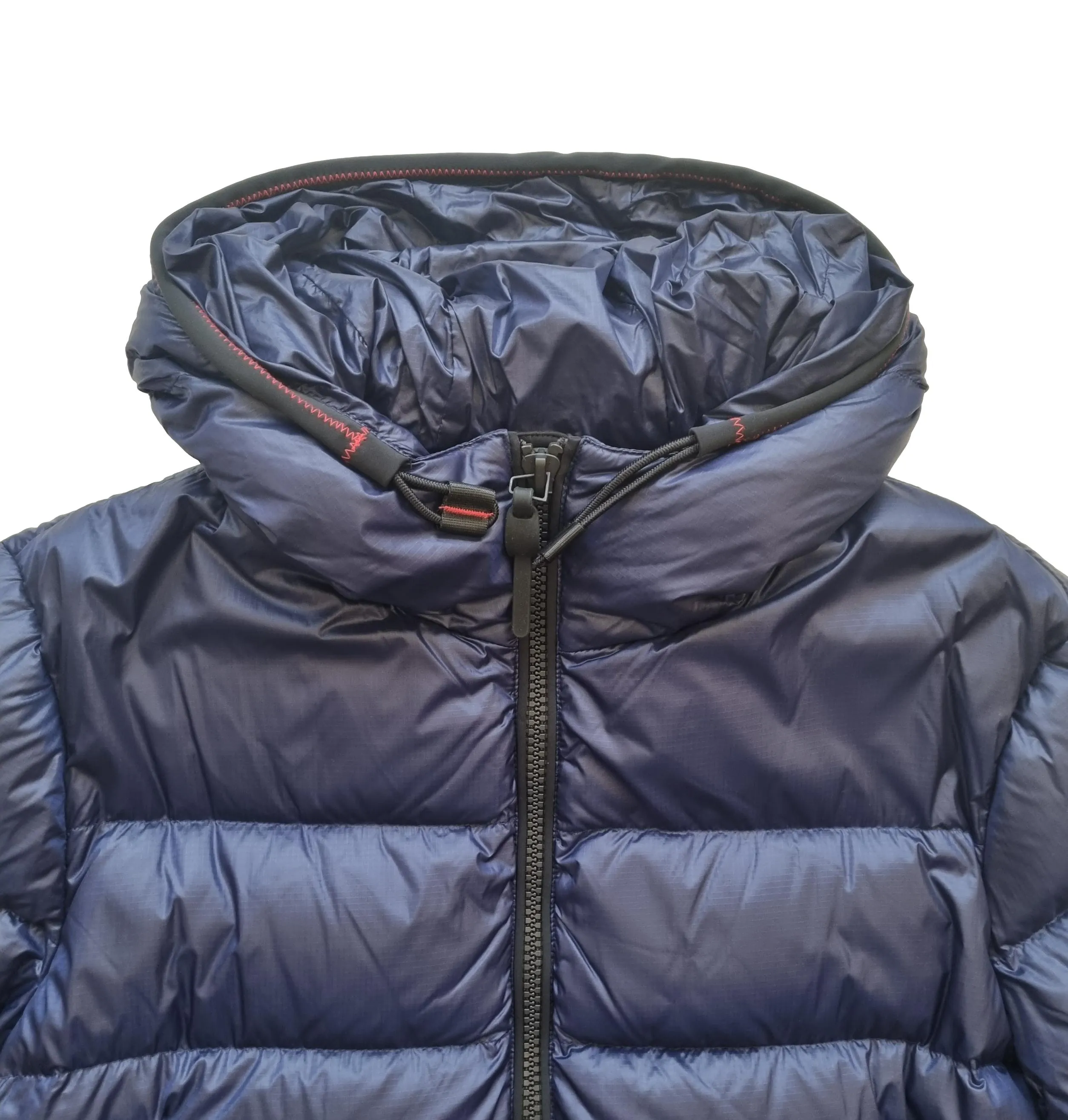 PEUTEREY HONOVA Anorak acolchado de hombre azul con capucha