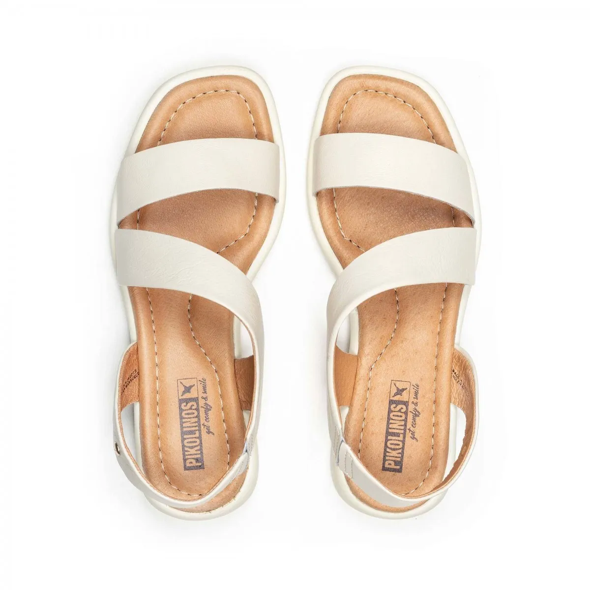 PIKOLINOS SANDALIA CALELLA BAJA CRUDA Y NEGRO PK W5E0565