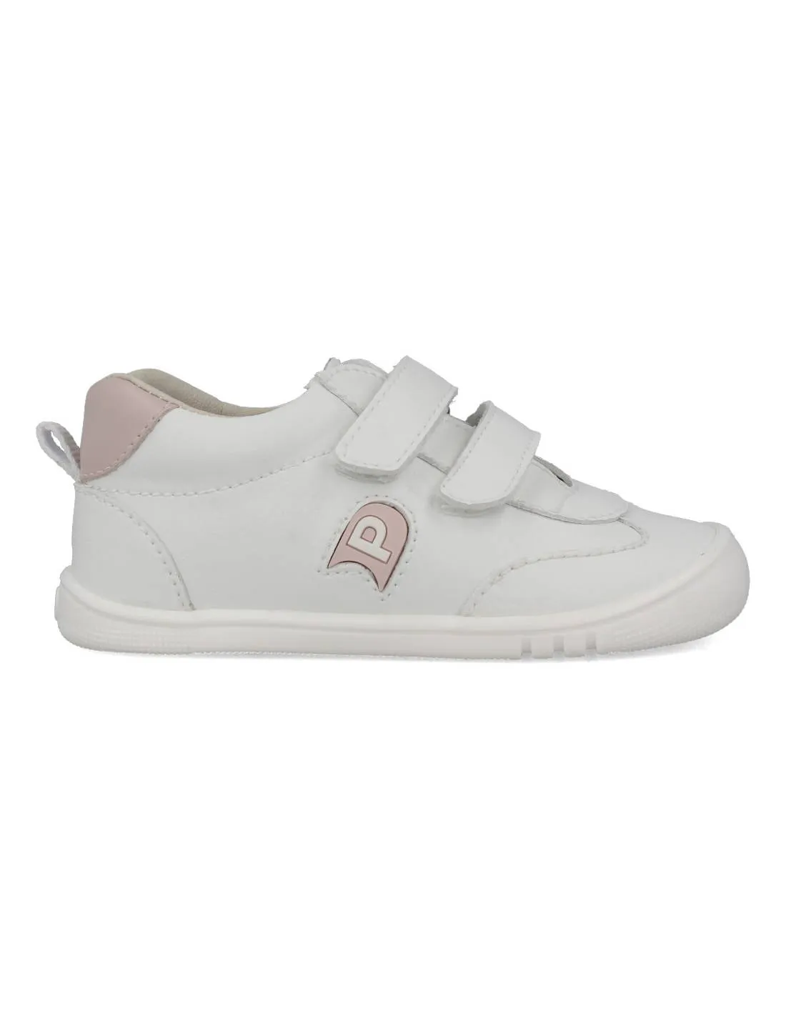PIRUFIN  DEPORTIVA RESPETUOSA VELCROS BLANCO ROSA
