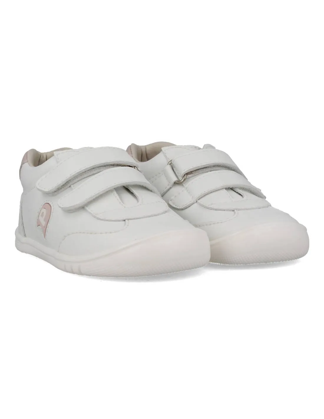 PIRUFIN  DEPORTIVA RESPETUOSA VELCROS BLANCO ROSA