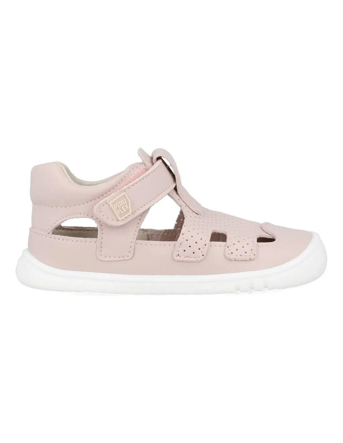 PIRUFIN  SANDALIA PIEL MICRO PERFORADA RESPETUOSA ROSA