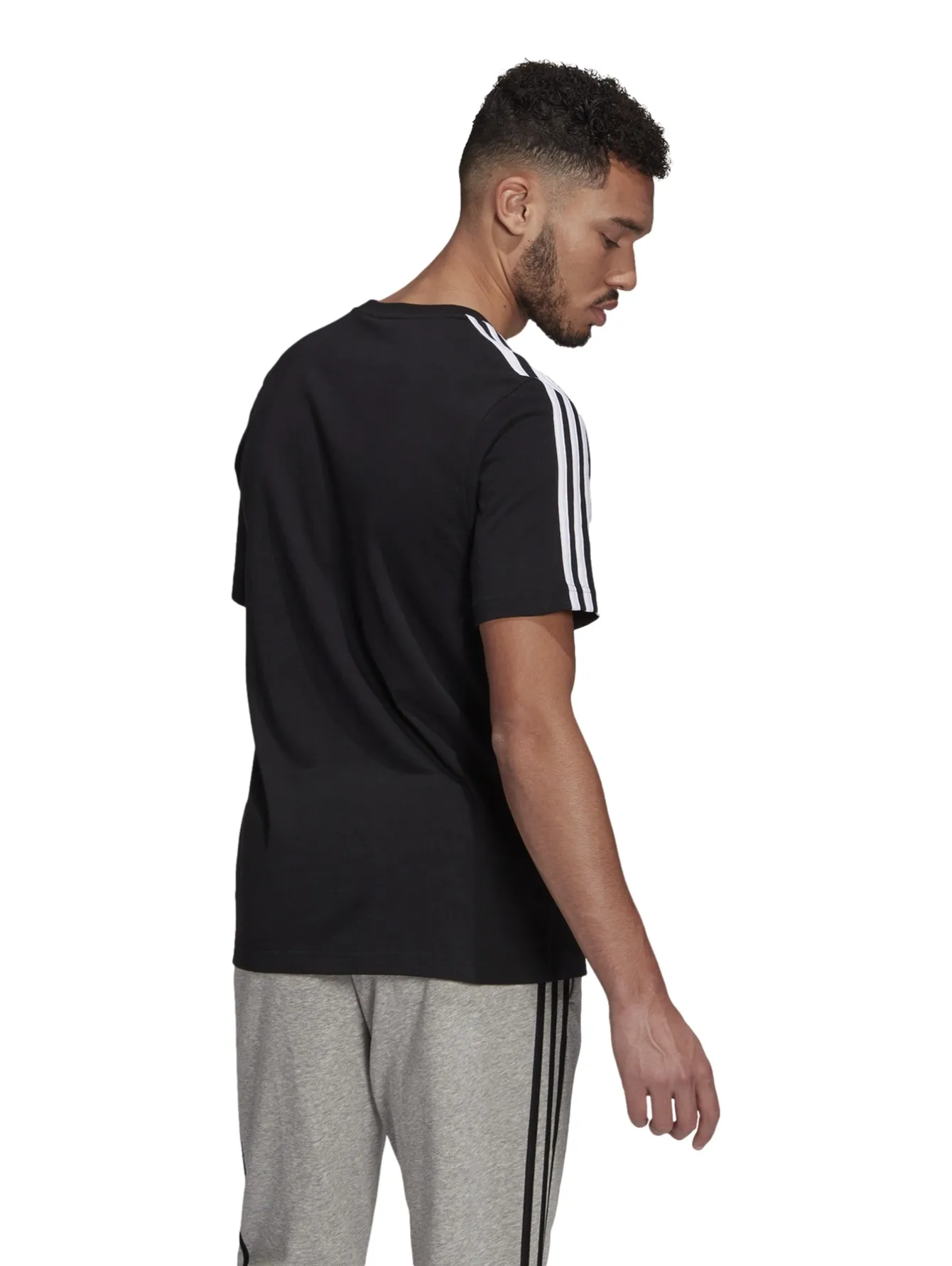 Playera Adidas Essentials 3 Franjas Para Hombre