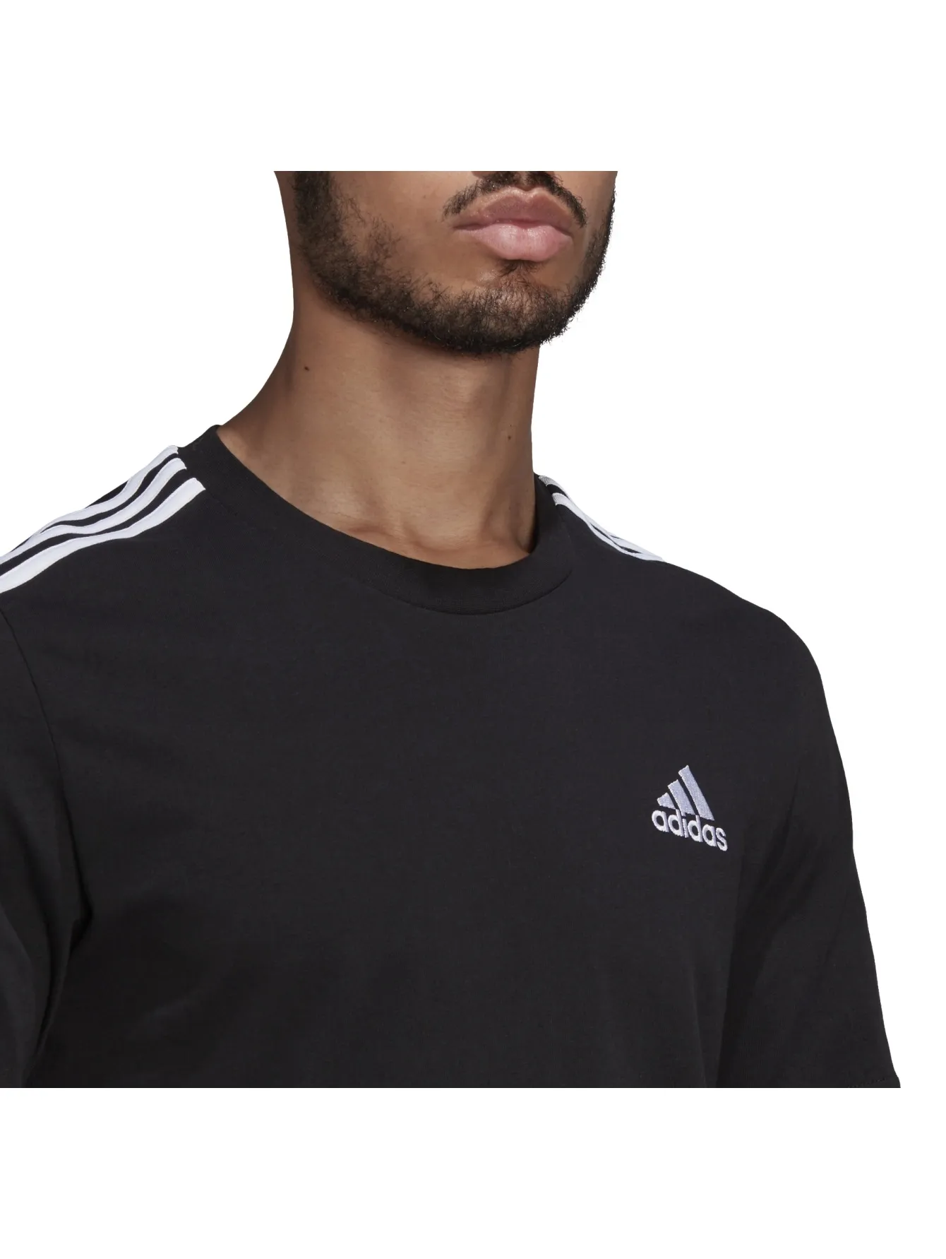 Playera Adidas Essentials 3 Franjas Para Hombre